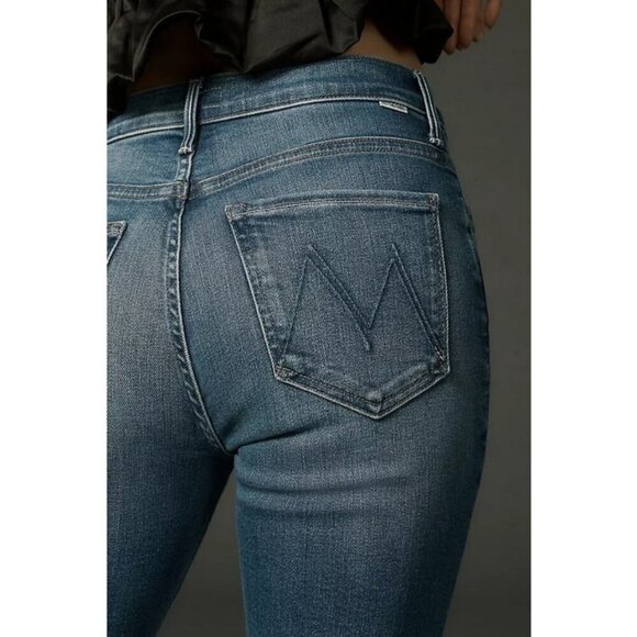 💕MOTHER💕 The Insider Crop Step Fray Jeans ~ Work Hard Play Hard 33 NWT - Picture 6 of 16